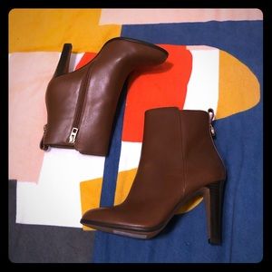 NWT: Coach Brown Leather Booties
